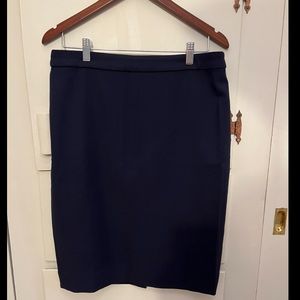 J Crew no.2 navy blue pencil skirt, size 10